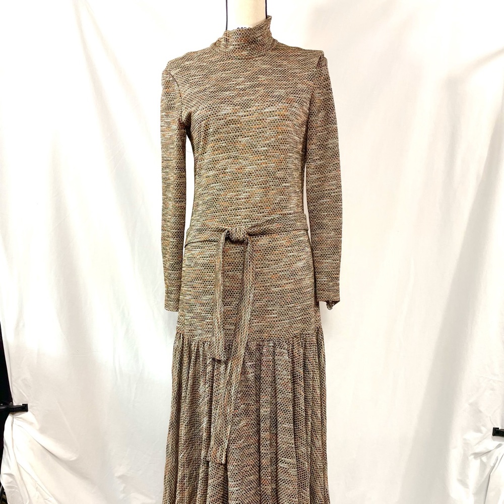 #70 Rodrigues vintage long turtleneck dress.